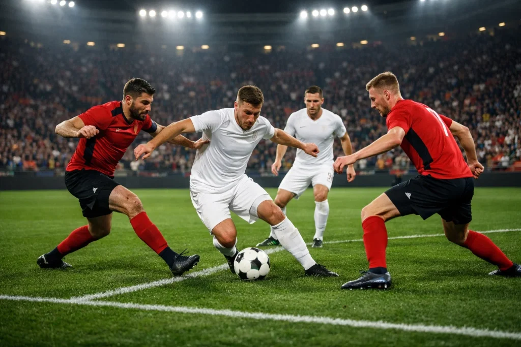 Scommesse live sul calcio in tempo reale durante una partita